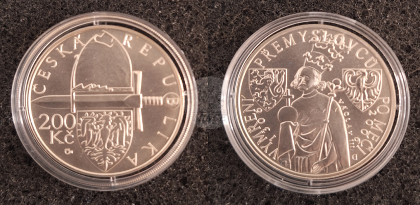 200 Kč 2006 700. výročí vymření Přemyslovců po meči Václavem III.