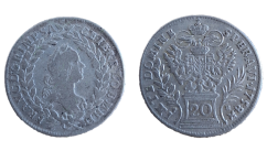 20 krejcar František I. Štěpán Lotrinský 1758 PR Praha