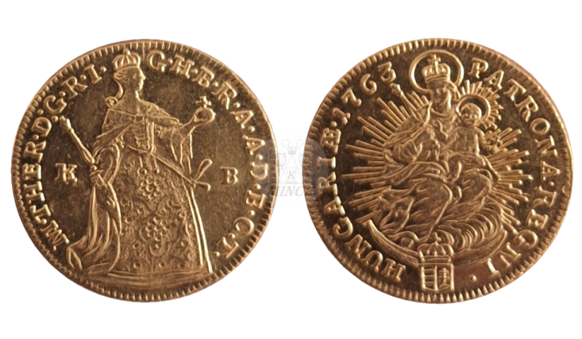 Dukát 1763 KB Marie Terezie 