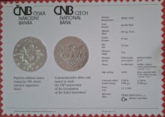 200 Kč 2012 150. výročí založení organizace Sokol