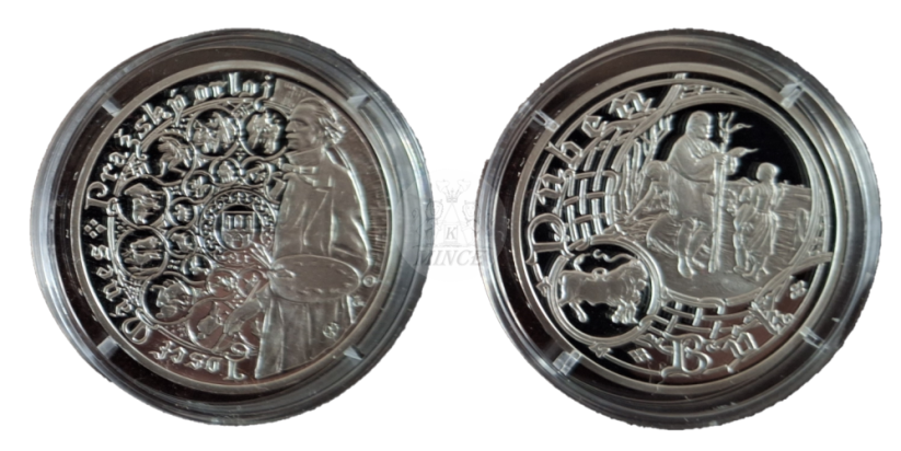 Stříbrná medaile Staroměstský orloj - Býk PROOF