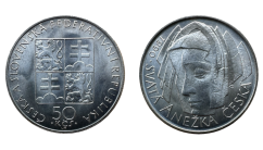 50 Kčs 1990 Anežka Česká