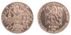 100 Kčs 1988 Světová výstava poštovních známek Praga 88