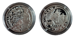 Stříbrná medaile Staroměstský orloj - Býk PROOF Stříbrná medaile Staroměstský orloj - Býk PROOF