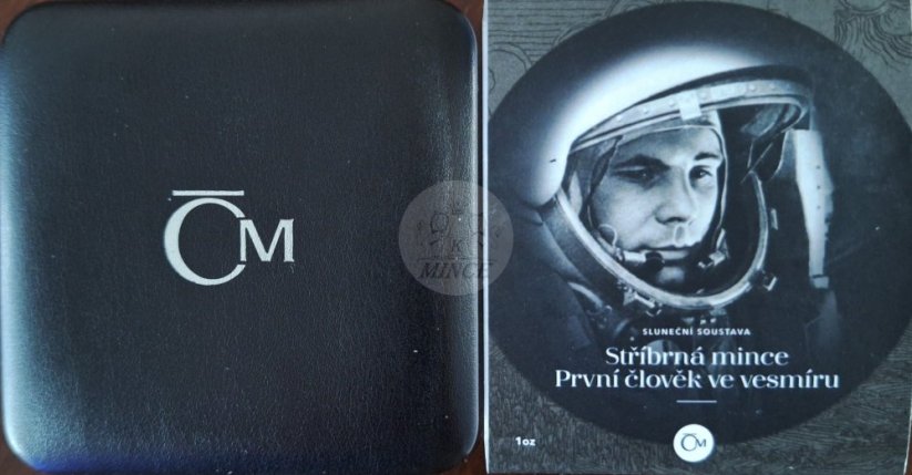 Stříbrná mince První člověk ve vesmíru 2021 PROOF