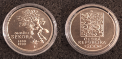 200 Kč 1999 Sté výročí narození Ondřeje Sekory