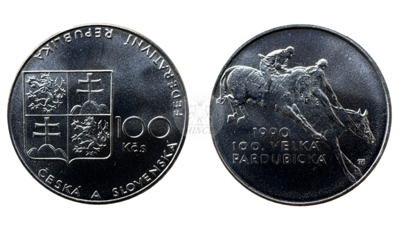 100 Kčs 1990 Pardubická