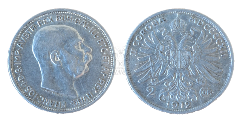 2 koruny 1912 František Josef I.