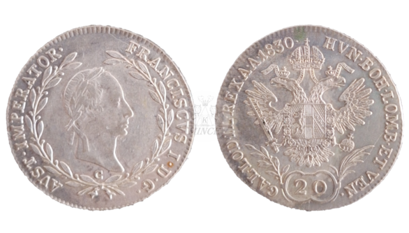 20 Krejcar 1830 Praha