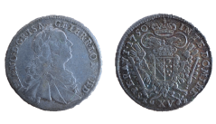 XV krejcar František I. Štěpán Lotrinský 1750 KB