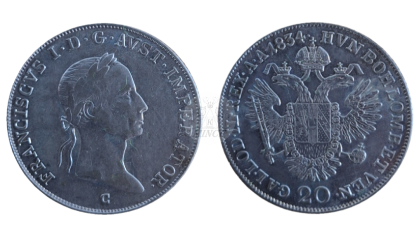 20 krejcar František I. 1834 C Praha