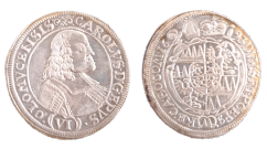6 krejcar Karel II. z Liechtensteina 1693 Kroměříž (1664 - 1695)