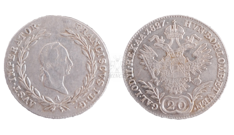 20 krejcar 1827 A