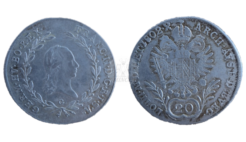 20 Krejcar František II. 1802 G Velká Baňa