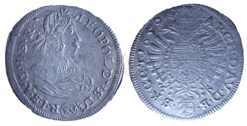 15 krejcar Leopold I. 1659 Vídeň
