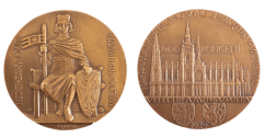 Medaile na dokončení velechrámu svatého Víta 1929