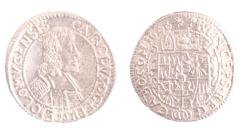 3 krejcar Karel II. z Lichtenštejna 1668 Kroměříž