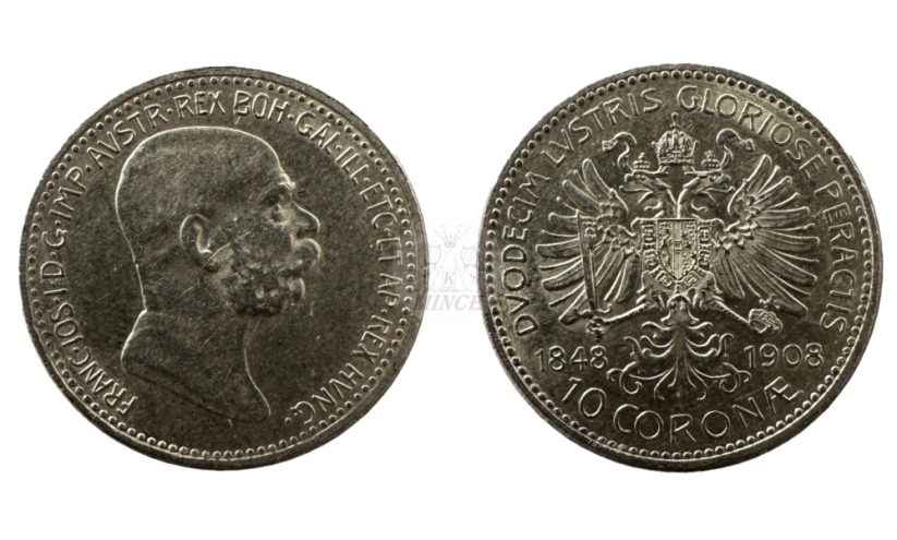 10 korun 1908 výroční
