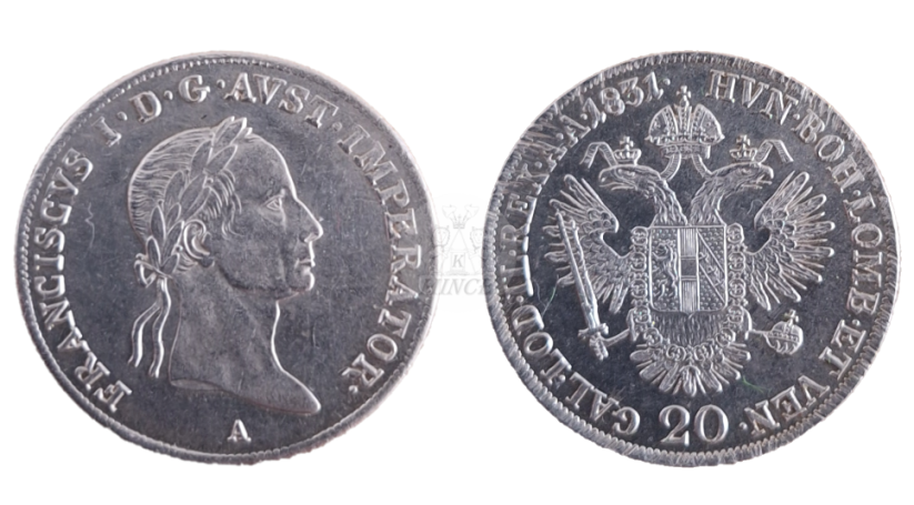 20 krejcar 1831 Vídeň