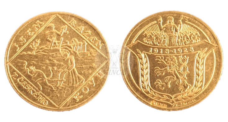 2 dukátová medaile 1928