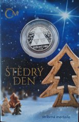 Stříbrná medaile Štědrý den PROOF