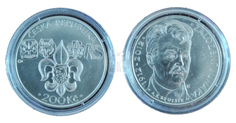 200 Kč 2012 100. výročí založení Junáka BK