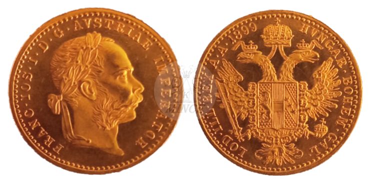 Dukát 1899 František Josef I. UNC