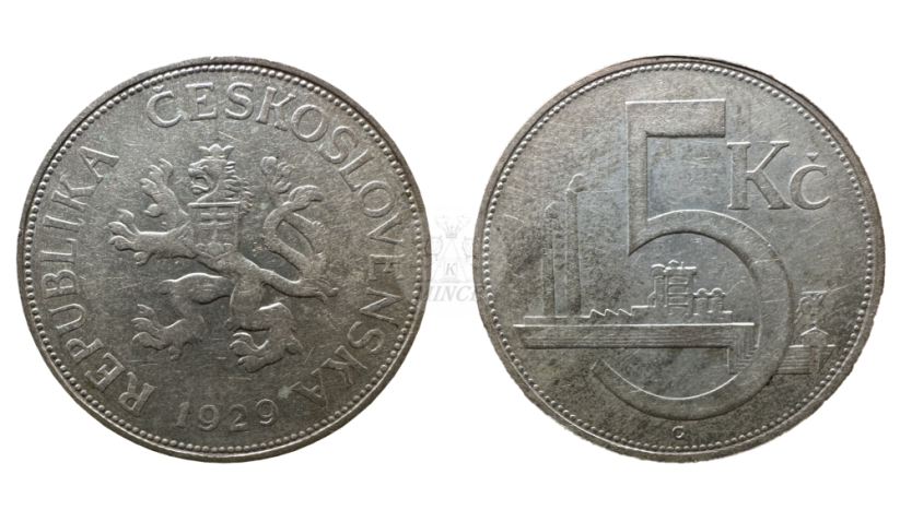 pět korun 1929