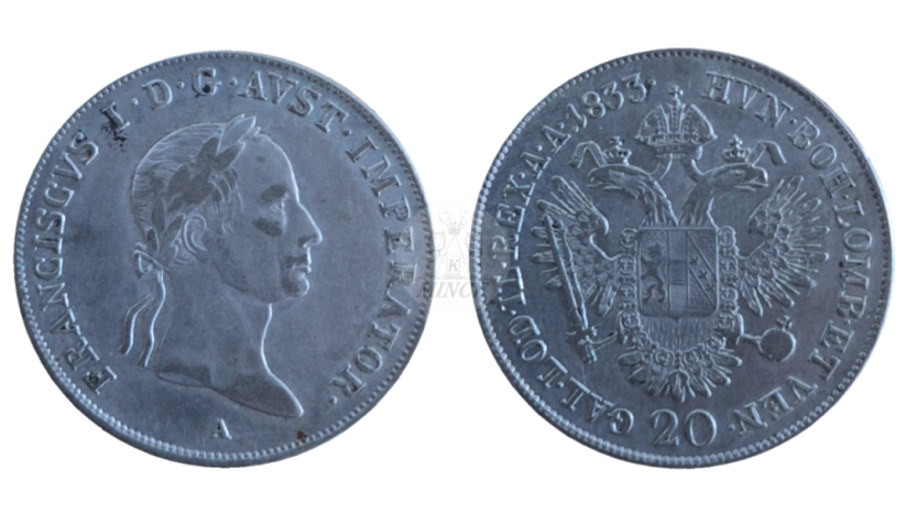 20 Krejcar František I. 1833 A Vídeň