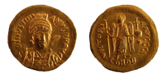 Solidus Justinián I. (527 - 565 n. l.)