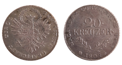 20 Krejcar 1809 Tyroly František I. 20 Krejcar 1809 Tyroly František I.