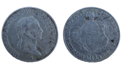 20 krejcar František I. 1835 B Kremnica, uherská ražba s madonou