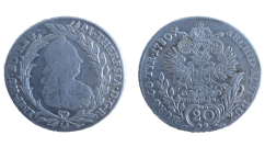20 krejcar Marie Terezie 1780 V.C.-S. Hall