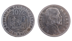 10 Kč 1928 Desáté výročí vzniku Československé republiky