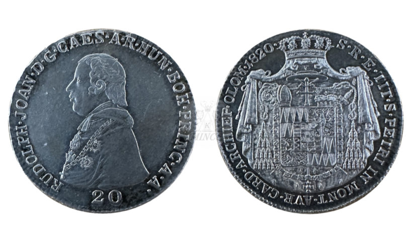 20 krejcar 1820 Rudolf Jan