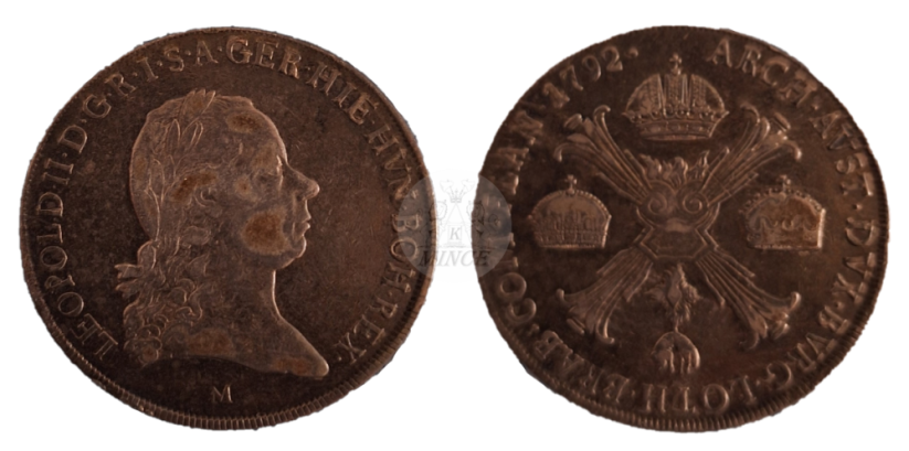 Tolar křížový Leopold II. 1792M
