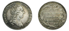 Josef II., pamětní žeton 1781, holdování v Hannegau