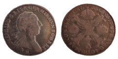 Tolar křížový Josef II. 1787 M 