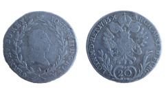 20 krejcar Josef II. 1783 A Vídeň