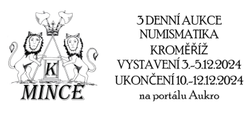 Velká 3 denní aukce mincí v prosinci