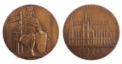Medaile na dokončení velechrámu svatého Víta 1929