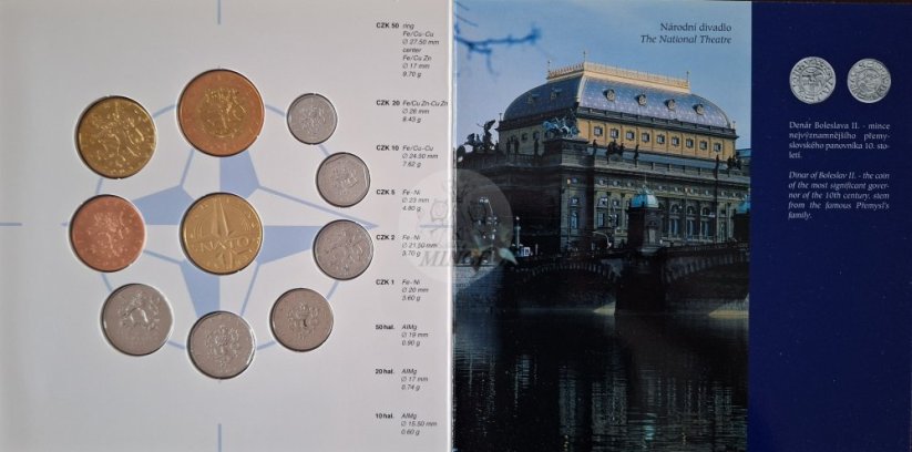Sada oběžných mincí ČR 2002 Summit NATO Praha BK