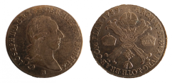 1/2 tolar křížový Josef II. 1789 M
