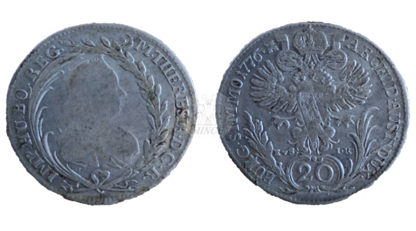 20 krejcar Marie Terezie 1776 EvS.-I.K. Praha