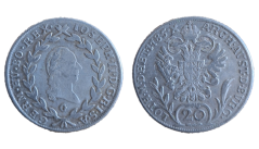20 krejcar Josef II. 1785 G Velká Baňa