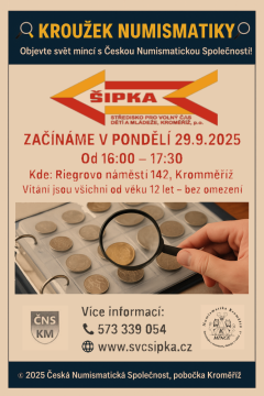 kroužek Numismatika - Sběratelství