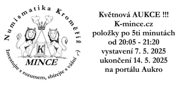 Aukce na měsíc květen