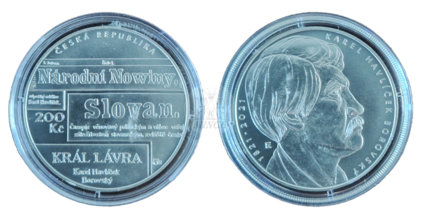 200 Kč 2021 200. výročí narození K. H. Borovského BK
