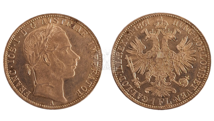 gulden 1861 A František Josef I.