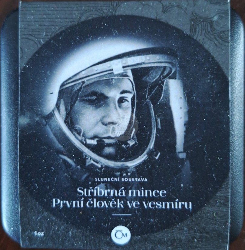 Stříbrná mince První člověk ve vesmíru 2021 PROOF